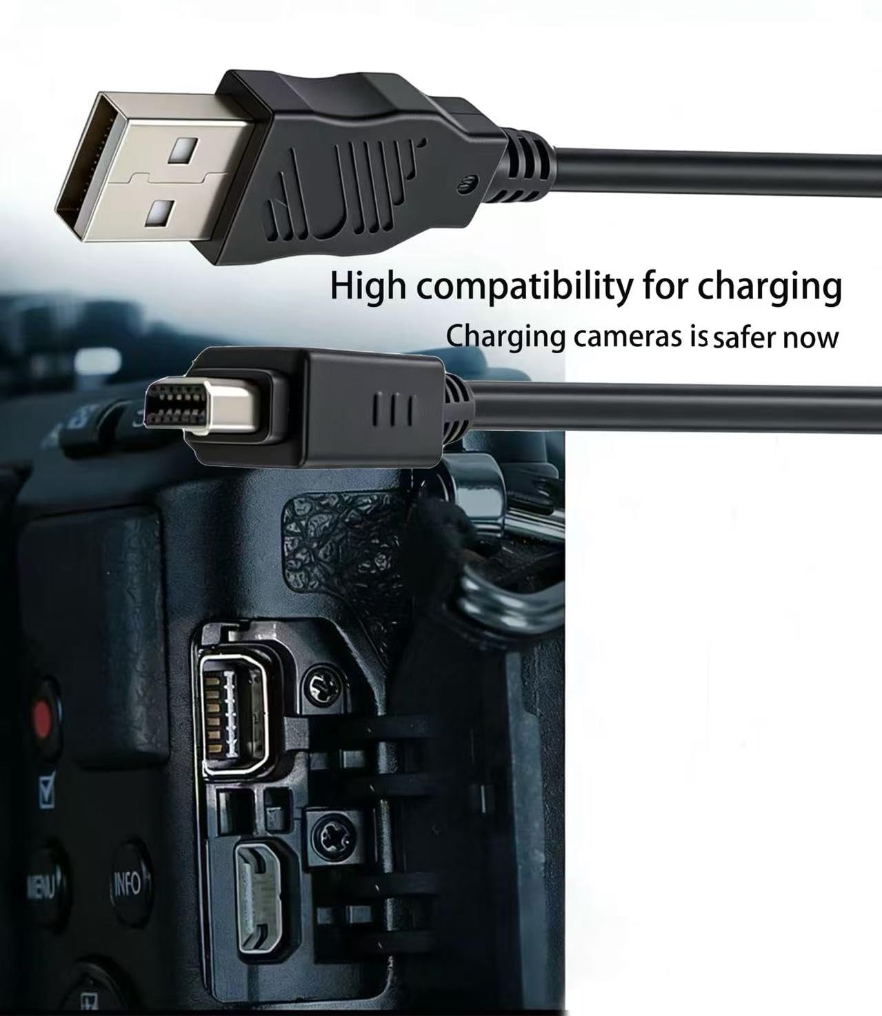 Amazon.co.jp: DUSTEWQ 交換用 USB 12ピン データ転送 充電ケーブル